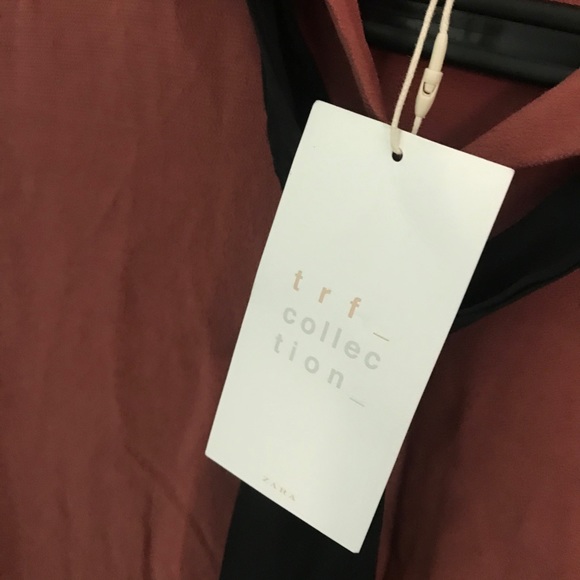 NEW Zara Orange Button Down Oversized Blouse - Picture 6 of 10